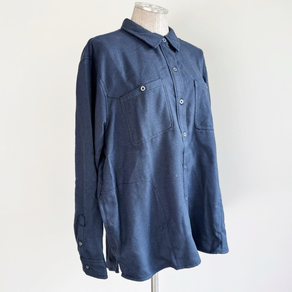 Outdoor Research Women’s Blue Flannel Shirt - Picture 4 of 14